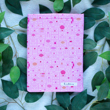 Load image into Gallery viewer, Laid flat is a small-sized Sending My Love book sleeve.